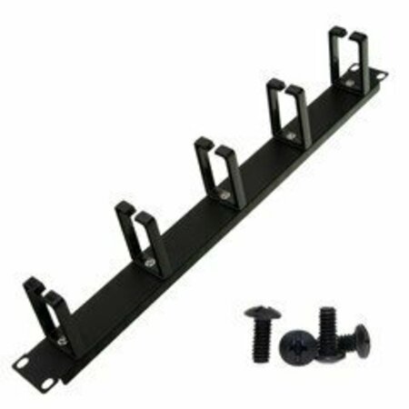 SWE-TECH 3C 19 inch rackmount cable management wire holder, 1U FWT61CR-01102